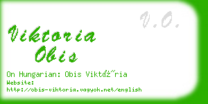 viktoria obis business card